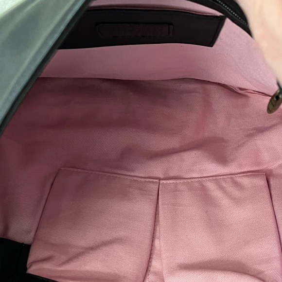 Sigrid Olsen Black Leather Crossbody with antiqued Brass Hardware Medium sized - Picture 13 of 16